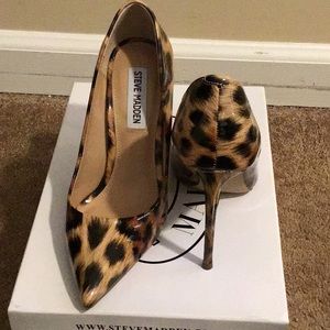 Leopard print heels